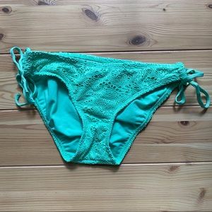 Eyelet Bikini Bottoms Tie Detail